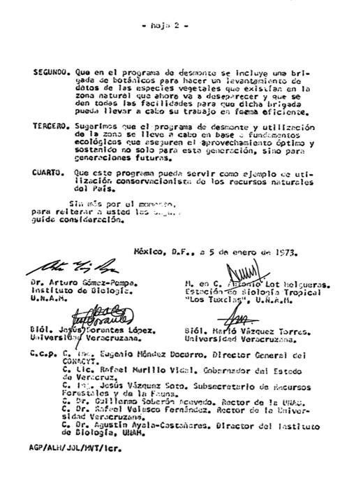 Carta al presidente Luis Echeverría Álvarez